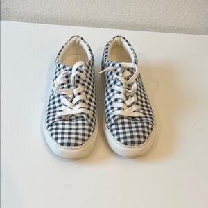 J. Crew Kids Sneakers - Navy and White Checkered